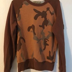 Brown Camo Crewneck
